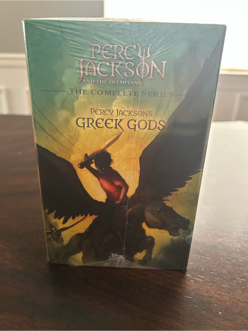 Percy Jackson Greek Gods Box Book Set - Green & Gold